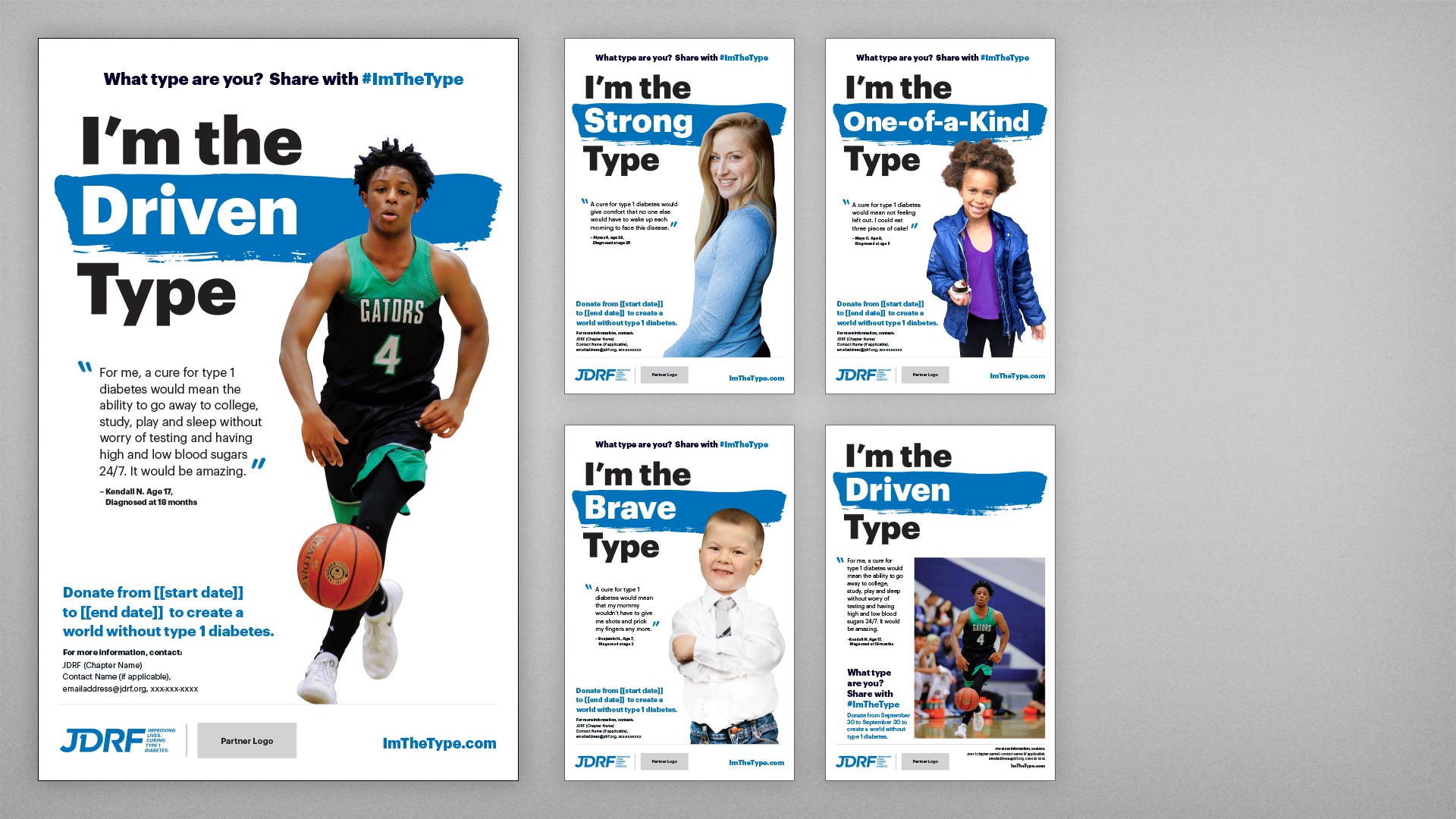 JDRF 'I'm the Type' Poster Templates